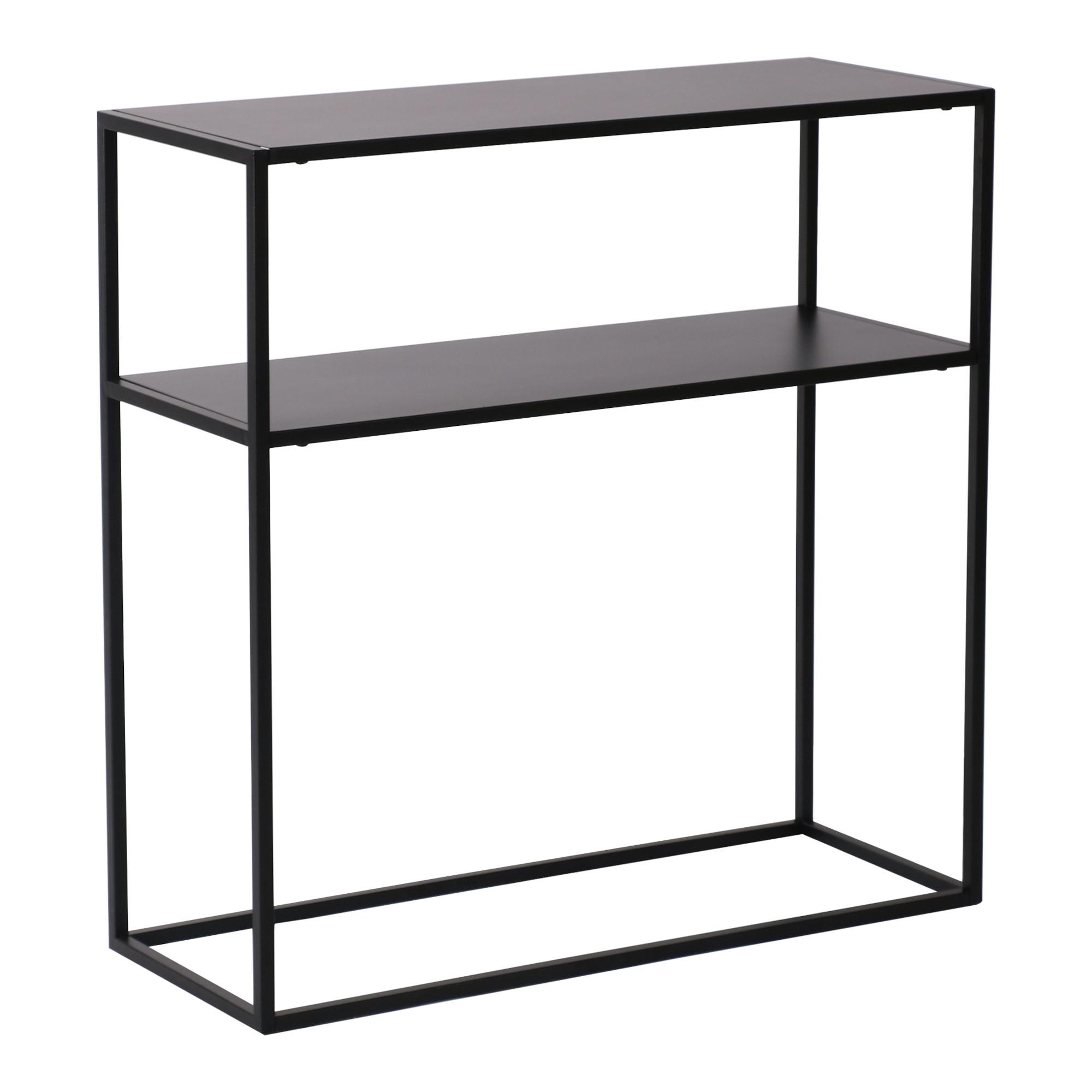 KONSOLENTISCH Kuhmo - Schwarz, Metall (30/80/80cm) - [en.casa]