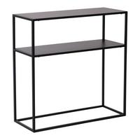 KONSOLENTISCH Kuhmo - Schwarz, Metall (30/80/80cm) - [en.casa]