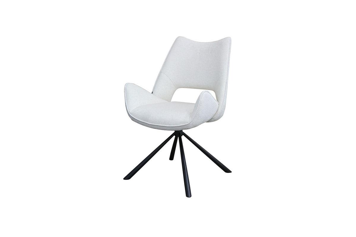 ESSZIMMERSTUHL VELO Weiß Webstoff (1er-Set) - Weiß, Kunststoff/Textil (57/89/61cm) - KAWOLA