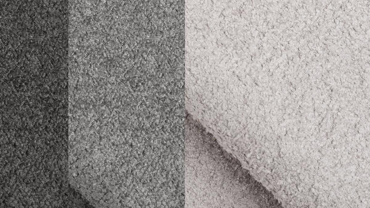 ECKSOFA CALME 5-Sitzer, hellgrau und dunkelgrau - Dunkelgrau/Schwarz, Holz/Textil (294/229cm) - Wozimo