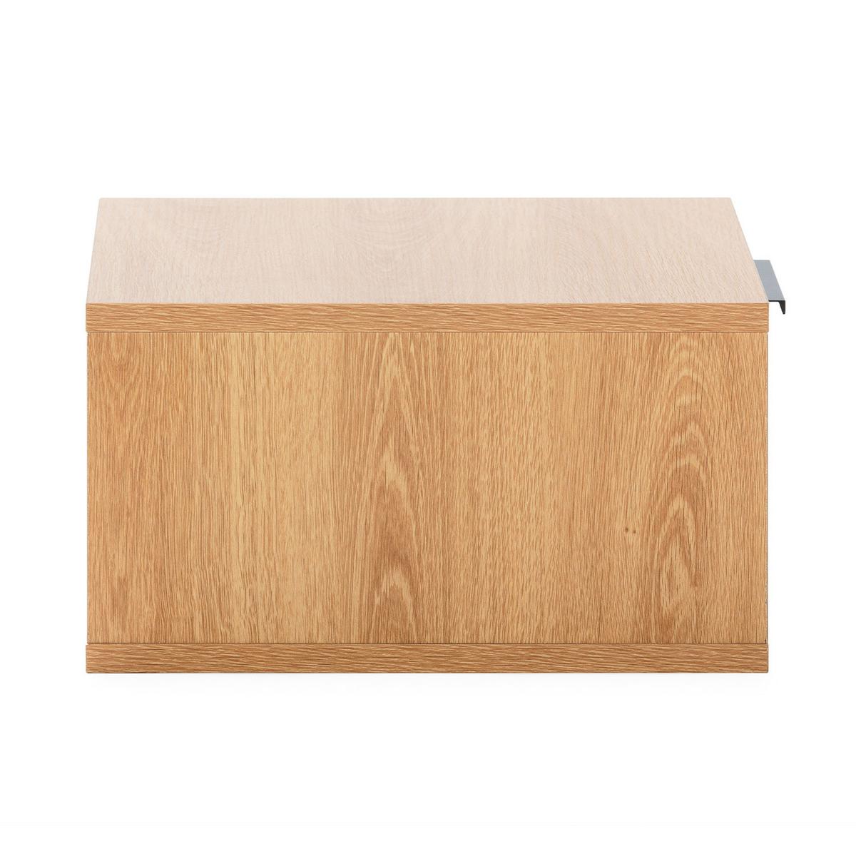 NACHTTISCHE schwebende – Set aus 2 schewebende Nachttischen Eichenfarbe - Honigeiche, Holzwerkstoff (40/19/35cm) - VS Venta-stock