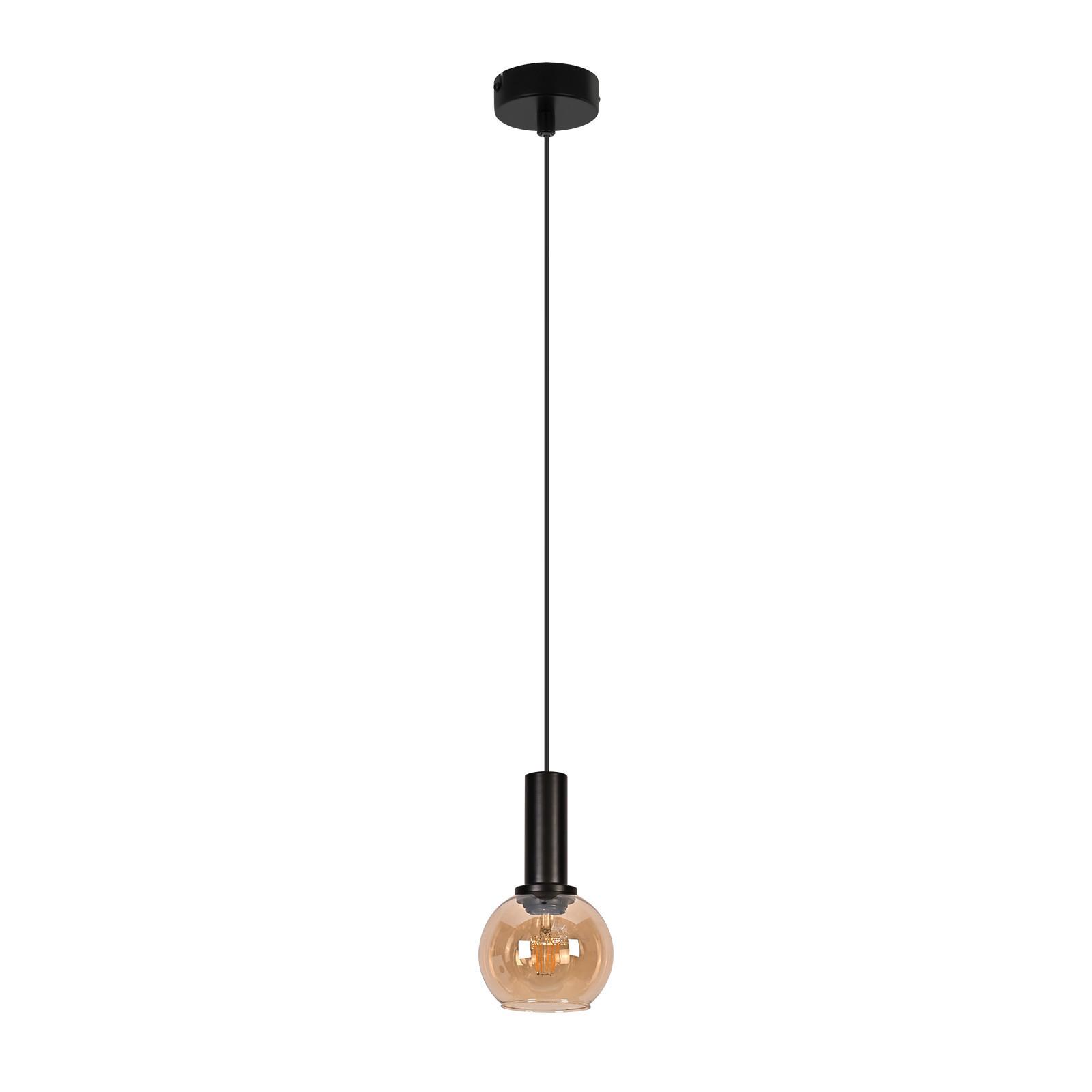PENDELLEUCHTE Ixeth 10/13/145 cm - Schwarz, Glas/Metall (10/13/145cm) - ZMH