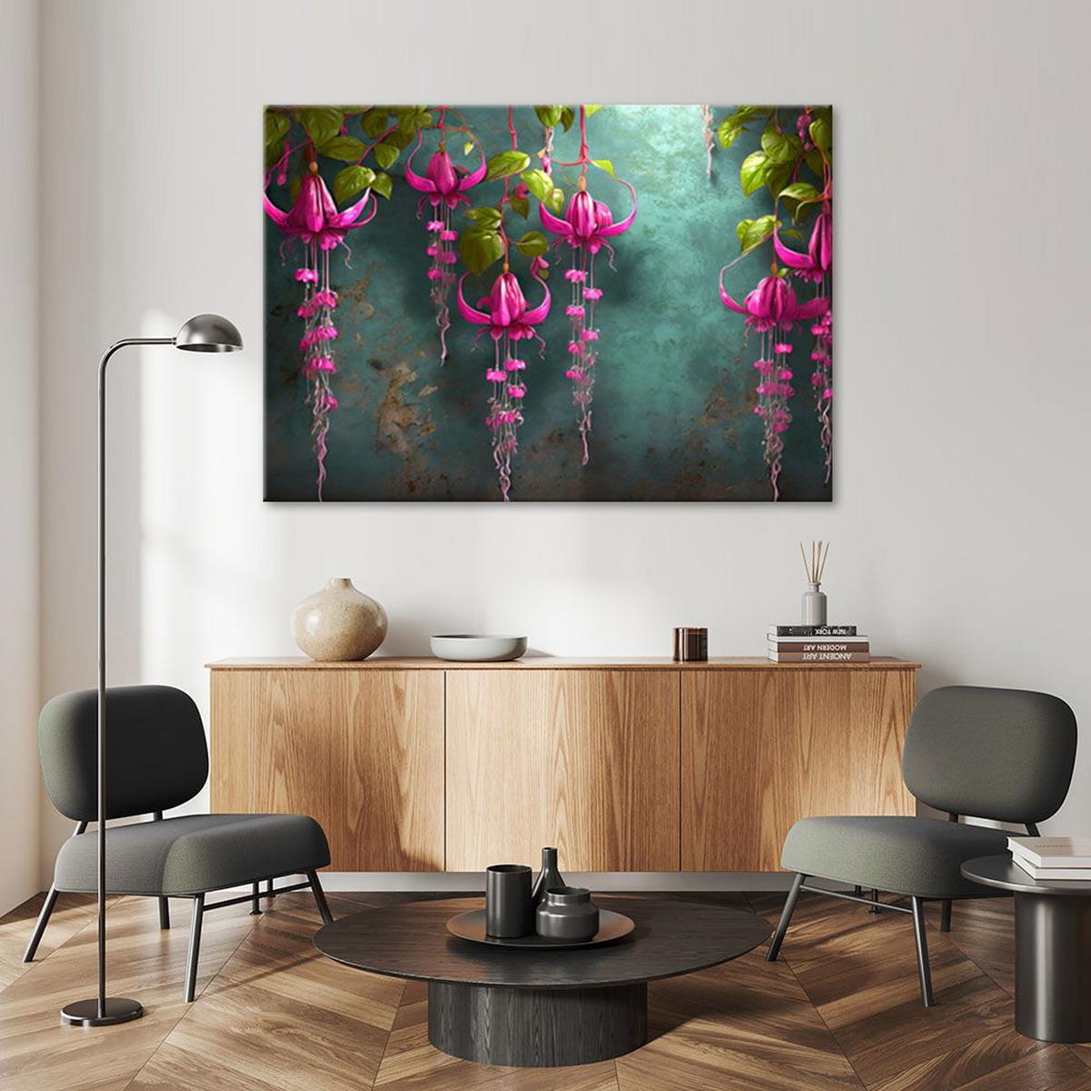 KUNSTDRUCK Grün 100/70 cm - Grün, Textil (100/70cm) - KUNSTLOFT