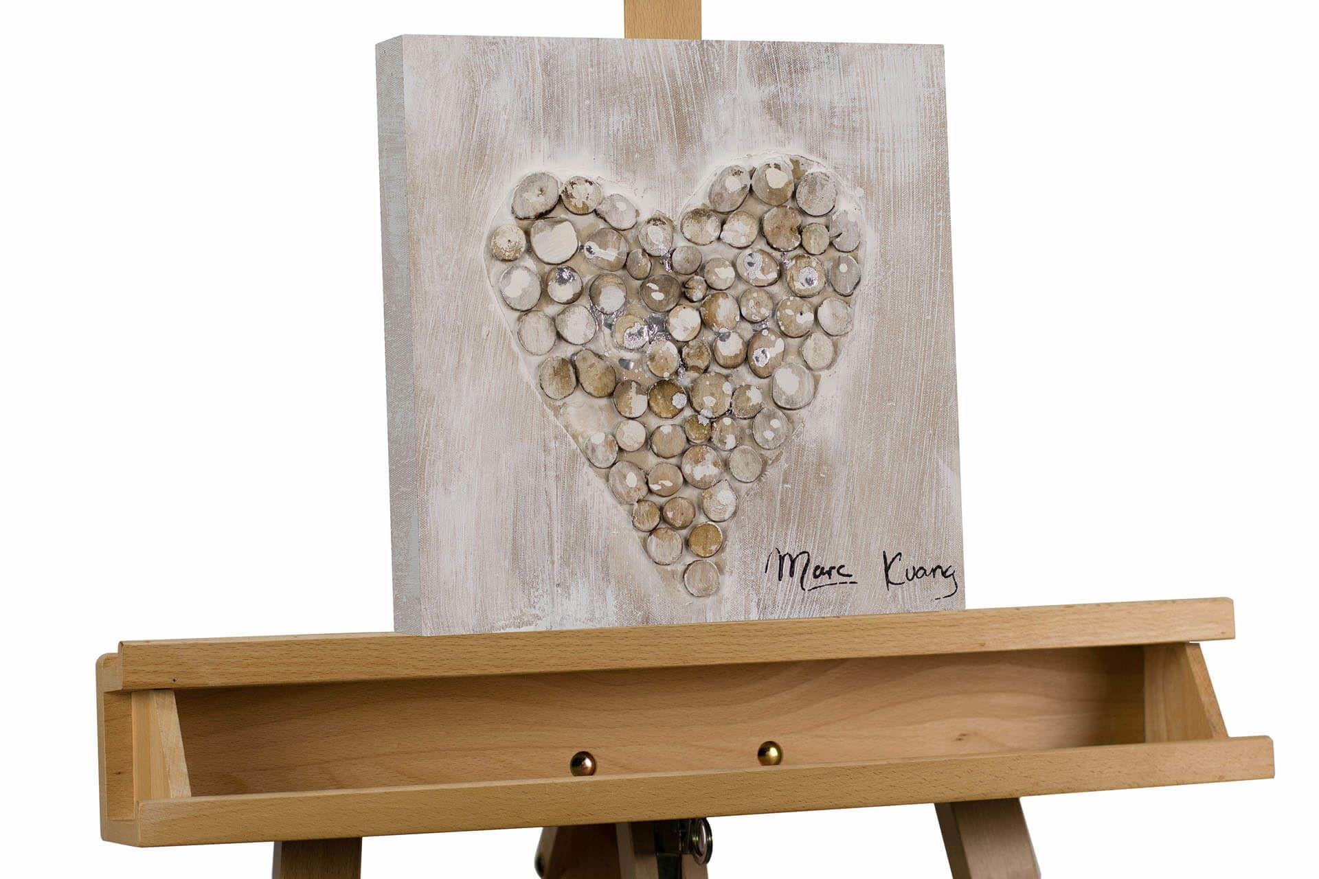 ÖLGEMÄLDE 30/30 cm - Braun, Holz/Textil (30/30cm) - KUNSTLOFT