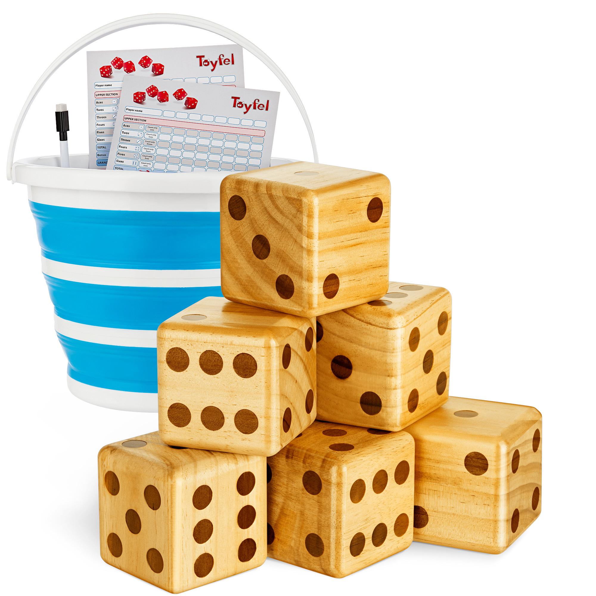 WÜRFELSPIEL Chuck - Naturfarben, Holz (33/33cm) - Toyfel