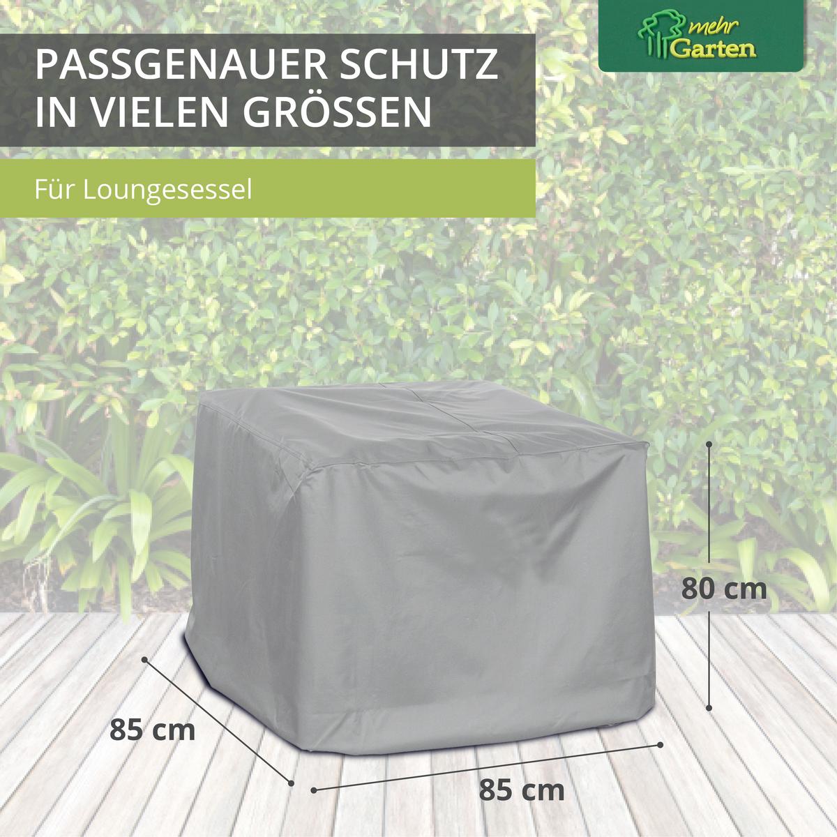 SCHUTZHÜLLE für Loungesessel SHP-60065 - Grau, Kunststoff (100/80/100cm) - mehr Garten