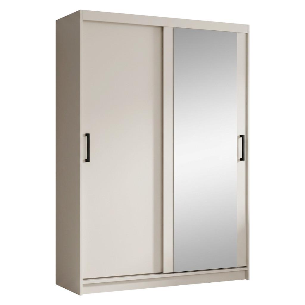 SCHWEBETÜRENSCHRANK Hela mit 2 Türen. 120 cm, Kaschmir - Kaschmir, Holzwerkstoff (120/205/60cm) - Beautysofa
