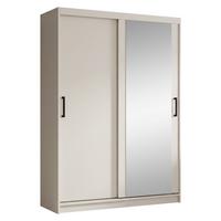 SCHWEBETÜRENSCHRANK Hela mit 2 Türen und Schubkasteneinsatz, 120 cm, Kaschmir - Kaschmir, Holzwerkstoff (120/205/60cm) - Beautysofa