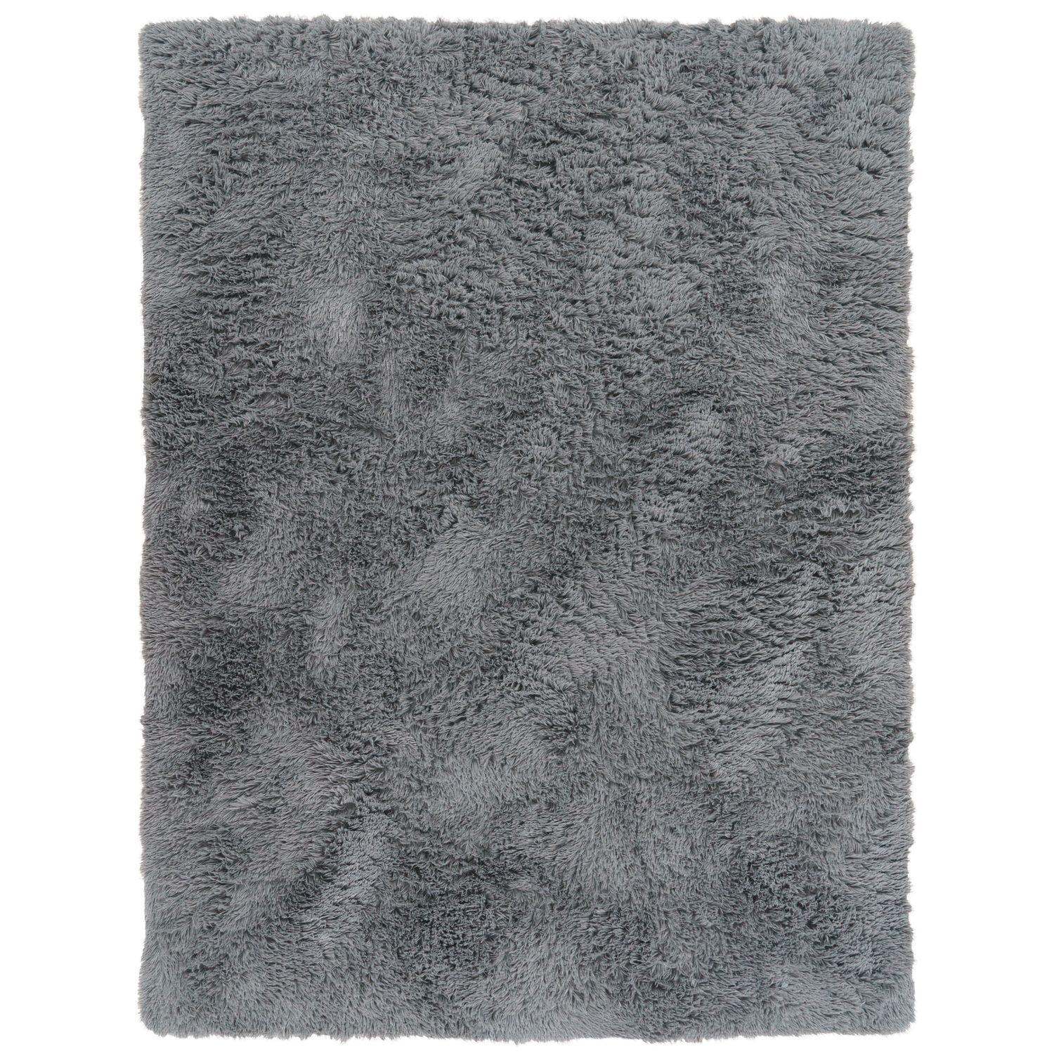 HOCHFLORTEPPICH Grau 80 x 150 cm - Grau, Kunststoff (80/150cm) - TT Home