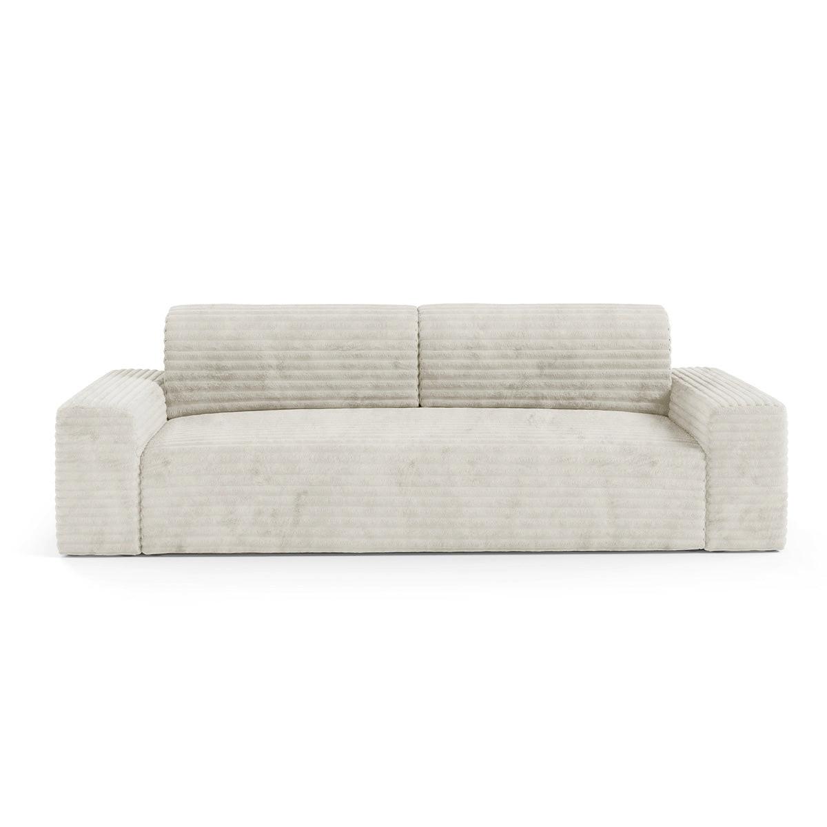 SOFA Fabio 3 Sitzplätze Weiß - Weiß, Holz (260/82/102cm) - Petits-meubles