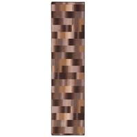 VELOURS LÄUFER TEPPICH MYSTIC KARO - Braun, Textil (80/240cm) - Snapstyle