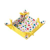 BROTKORB Bunte Punkte – faltbar mit Wende-Design - Multicolor, Textil (22/7/22cm) - Homescapes