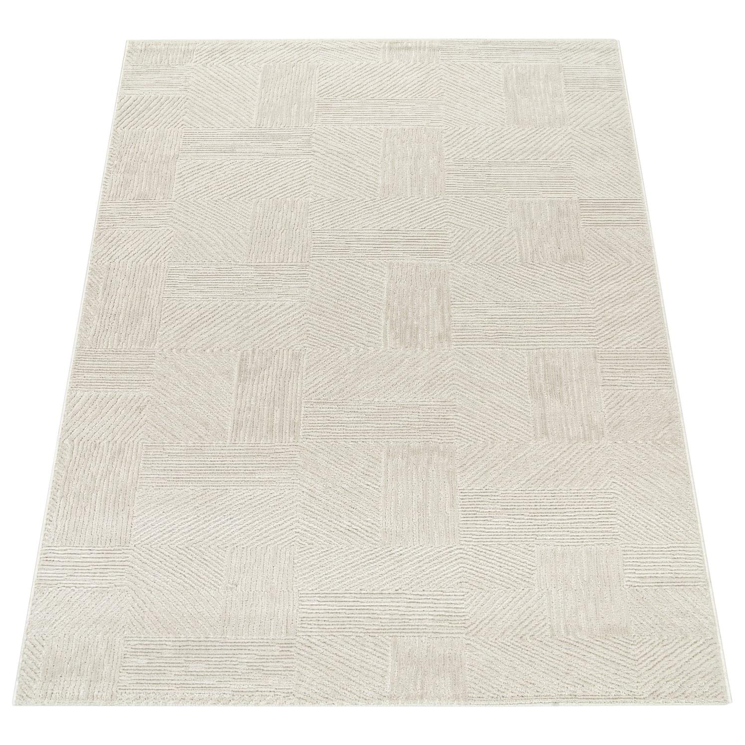 KURZFLORTEPPICH, einfarbig, aus Polypropylen, Florhöhe 9 mm, Creme, 80 x 150 cm - Creme, Textil (150/80cm) - KADIMA DESIGN