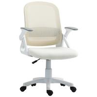 BÜROSTUHL höhenverstellbar aus Mesh Weiß - Weiß, Kunststoff/Textil (57.5/101/60cm) - HOMCOM