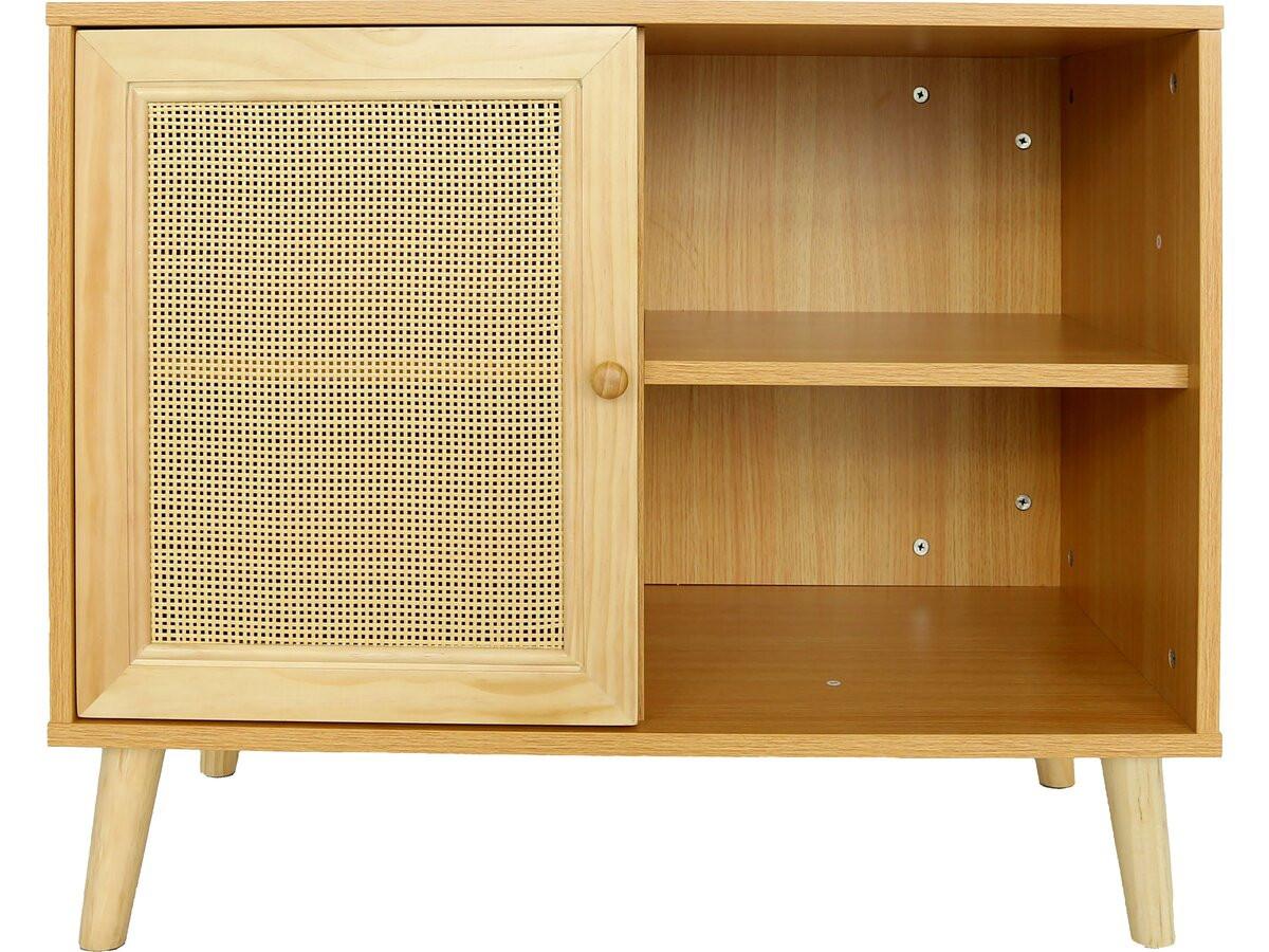 BUFFETSCHRANK iguane Braun - Braun, Holz (39/66/80cm) - Habitat Garten