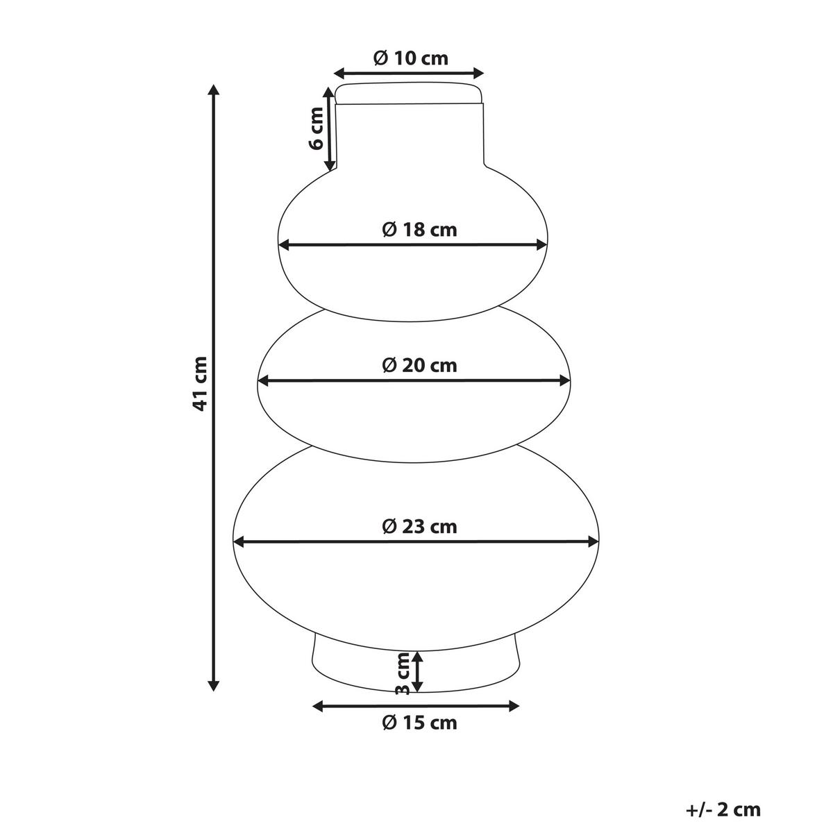 DEKOVASE Seegras natürlich Marang - Naturfarben, Naturmaterialien (41cm) - Beliani