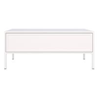 COUCHTISCH Vilavio weiß 100/50 cm - Weiß, Holzwerkstoff/Metall (50/100/40cm) - Selsey