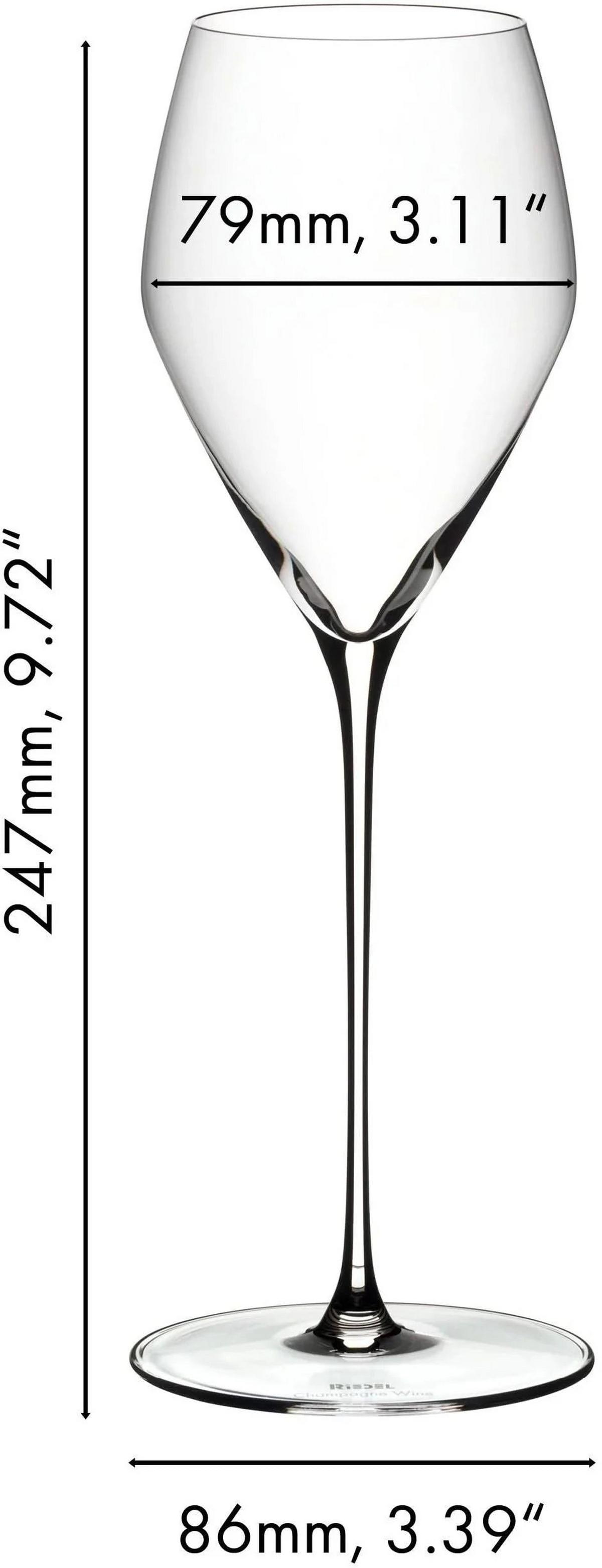 CHAMPAGNER WEINGLÄSER Veloce transparent 327 ml 4er Set - Transparent, Glas (0.33L) - Riedel