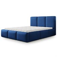 POLSTERBETT ARSIL 140x200 cm mit Bettkästen - Blau - Blau, Holz/Textil (140/200cm) - MASSENO