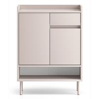 SCHUHSCHRANK Dioce Kaschmirgrau mit Schublade 70 cm - Taupe, Holz/Holzwerkstoff (69.8/95/33.3cm) - Selsey