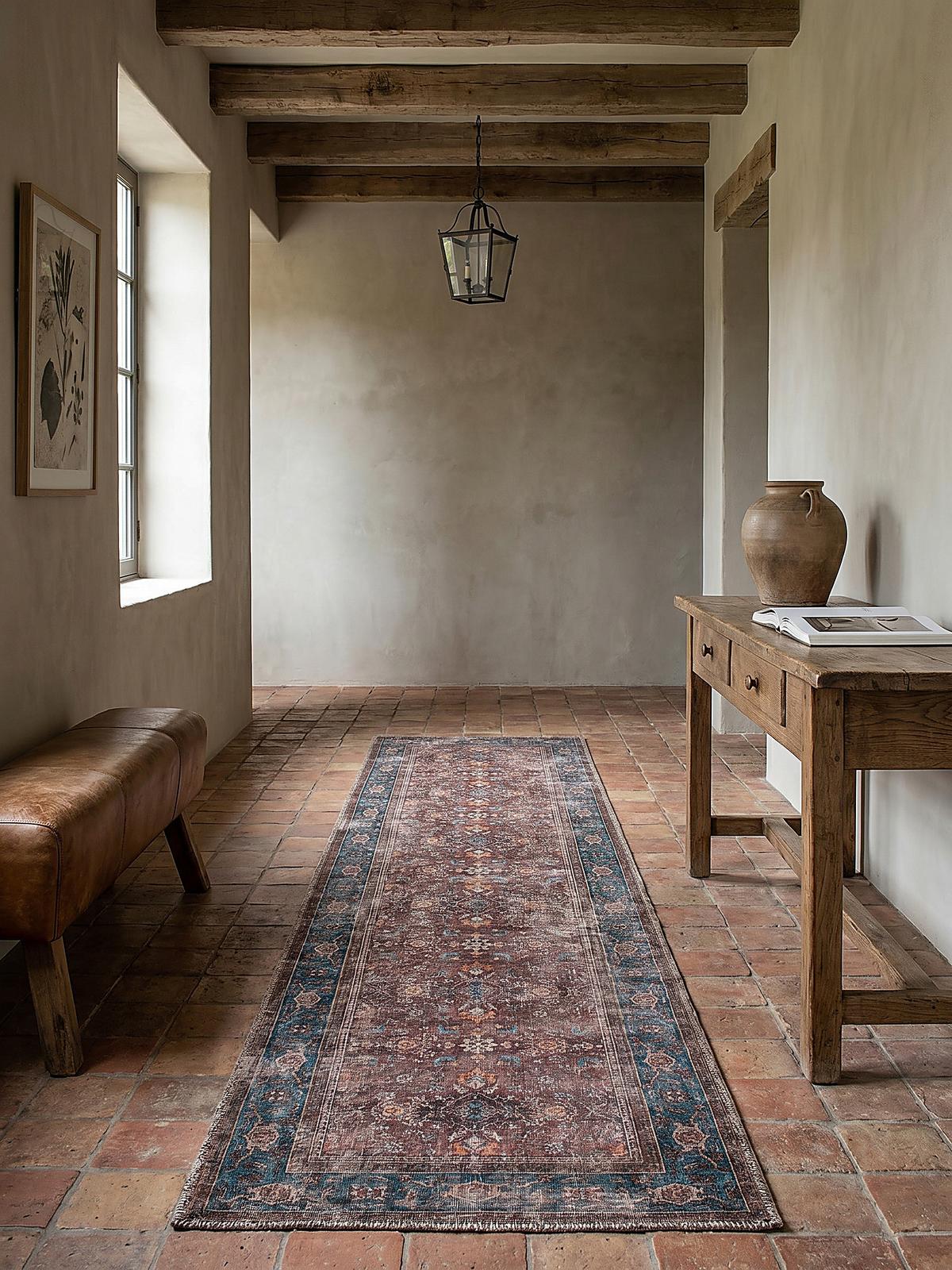 TEPPICH Waschbar HURST, orientalisch, Rot, 60 x 230 cm - Rot, Textil (230/60cm) - KADIMA DESIGN