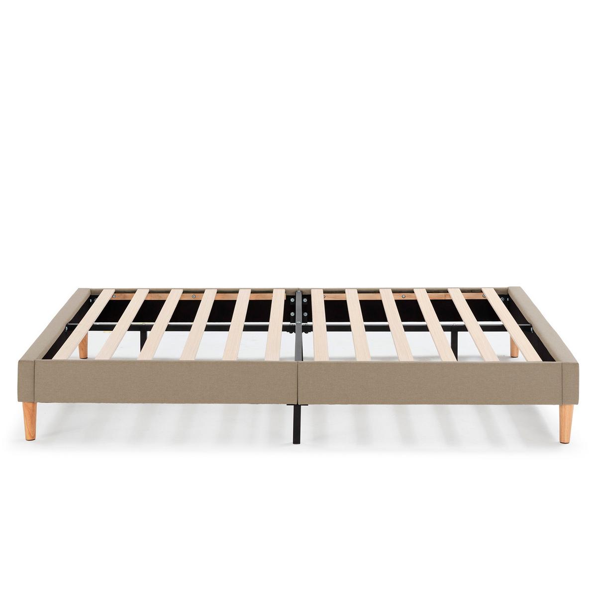 POLSTERBETT + kopfteil 160x200 cm Aura, Beige - Beige, Textil (200/160/90cm) - VS Venta-stock