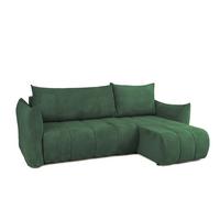 ECKSOFA Ontario Xs Mit Schlaffunktion - Grün, Holzwerkstoff/Textil (226/154cm) - Fun Möbel