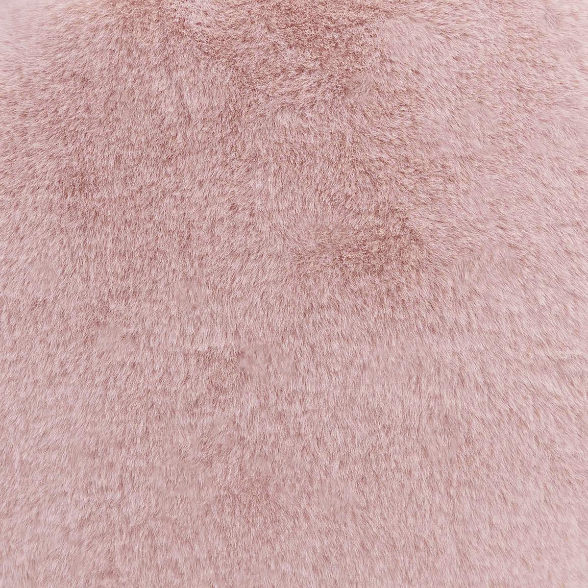 SITZSACK Kingston Kaninchenkunstfell - Pink, Textil (85/50/85cm) - icon