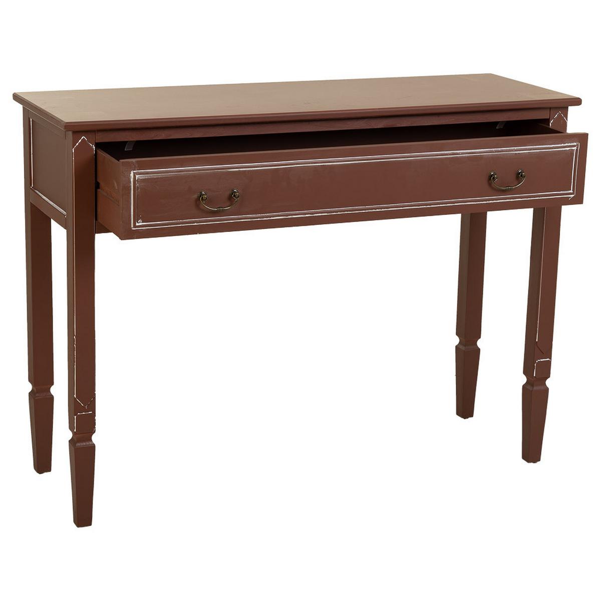KONSOLE auz Holz braun 112x38x82 cm - Braun, Holz (38/112/82cm) - Wanderlust