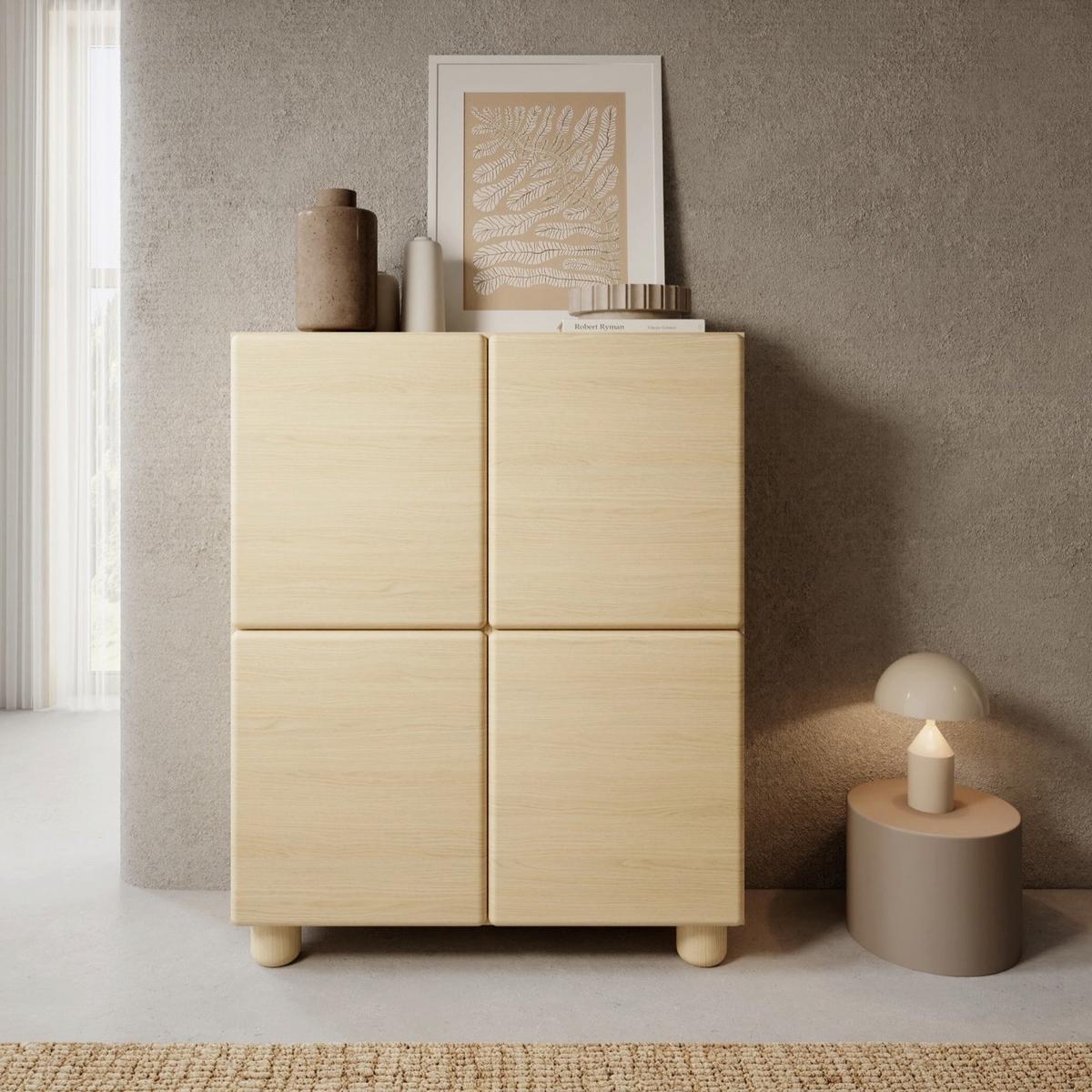 HIGHBOARD Lomo 100 cm - Eichefarben, Holz/Holzwerkstoff (100/125.2/38cm) - Selsey
