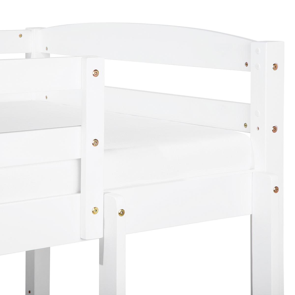 HOCHBETT Weiß 90-200 cm Regat - Weiß, Holz (90/200cm) - Beliani
