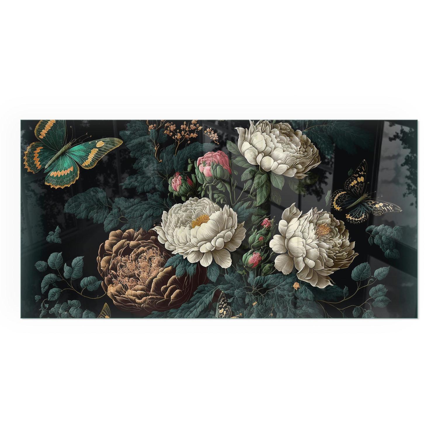 GLASPLATTE für Kamin 140x70 cm - Grün, Glas (140/70/0.4cm) - TULUP