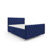 BOXBETT Carlito Premium - Blau, Holzwerkstoff/Textil (160/200cm) - Fun Möbel