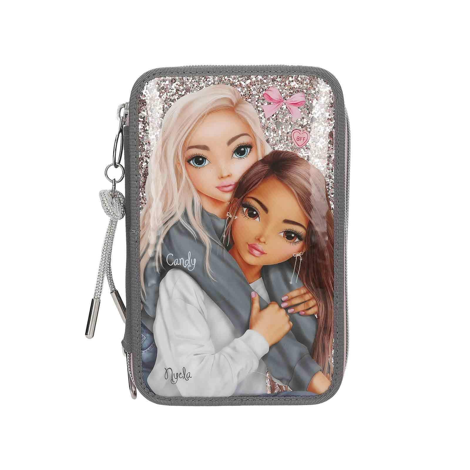 3-FACH FEDERTASCHE MY BFF TOPModel altrosa 7,5 x 13 x 20 cm - Altrosa, Kunststoff (13/20/7.5cm) - Depesche Germany