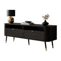 TV-SCHRANK SHADOW 2S mit Schubladen - Schwarz, Holzwerkstoff (138/53/40cm) - Lookway