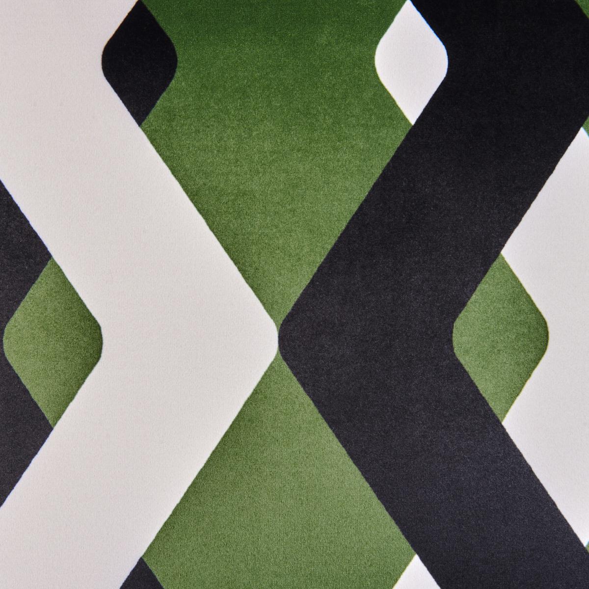 GARTENKISSEN 2er-Set Bunt 45/45 cm Sway - Multicolor/Schwarz, Textil (45/12/45cm) - Beliani
