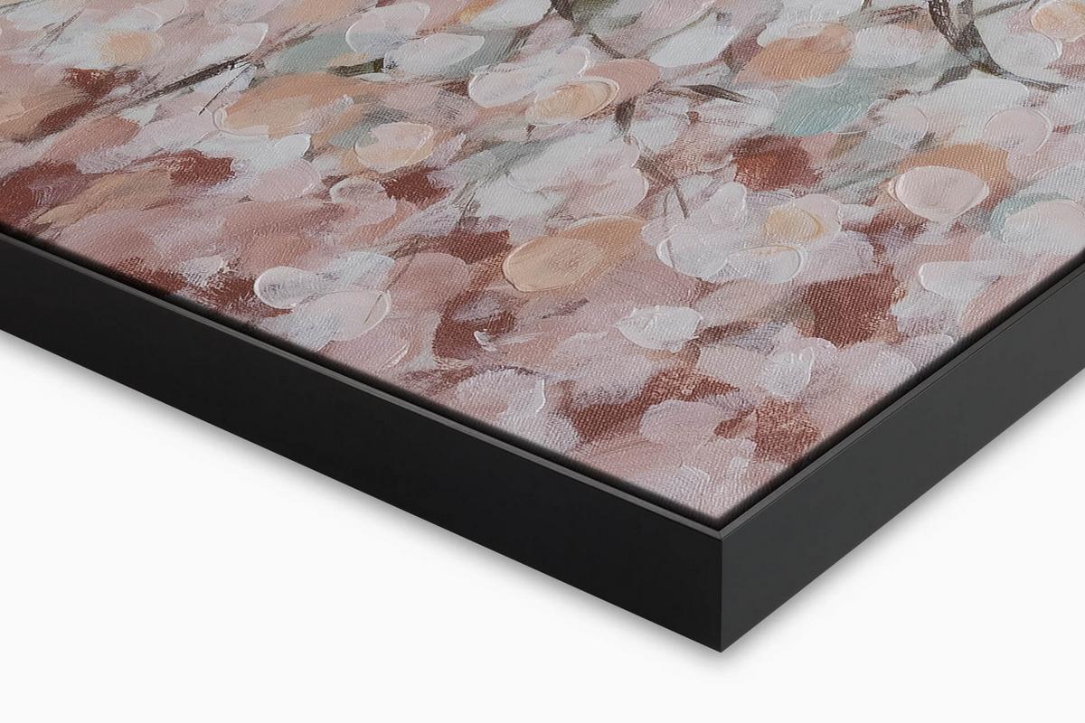 ACRYLBILD HANDGEMALT 100/75 cm - Pink/Grau, Holz/Textil (100/75cm) - KUNSTLOFT