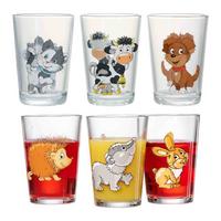 KINDERGLÄSER Hof- und Waldtiere bunt 205 ml 6-tlg. - Multicolor, Glas (0.205L) - Ritzenhoff Breker