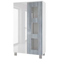 VITRINE Denjo Tür in Avola-Anthrazit - Anthrazit, Holzwerkstoff (71/129/35cm) - Vladon