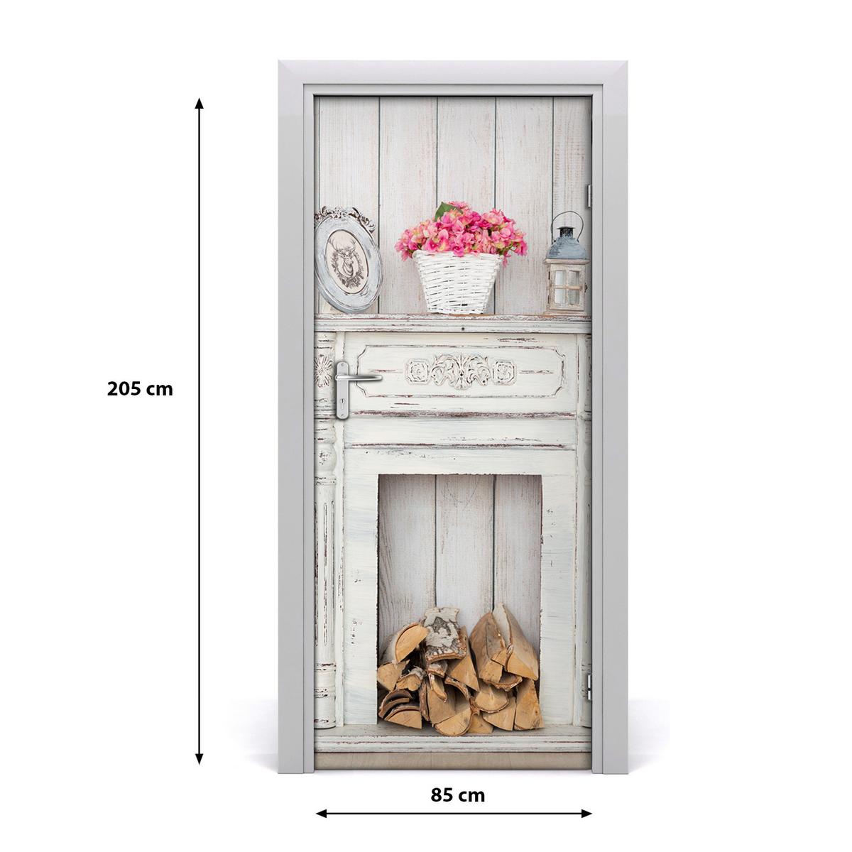 TÜRAUFKLEBER 85x205 cm Dekorativ für Türen - Creme, Kunststoff (85/205/0.01cm) - TULUP