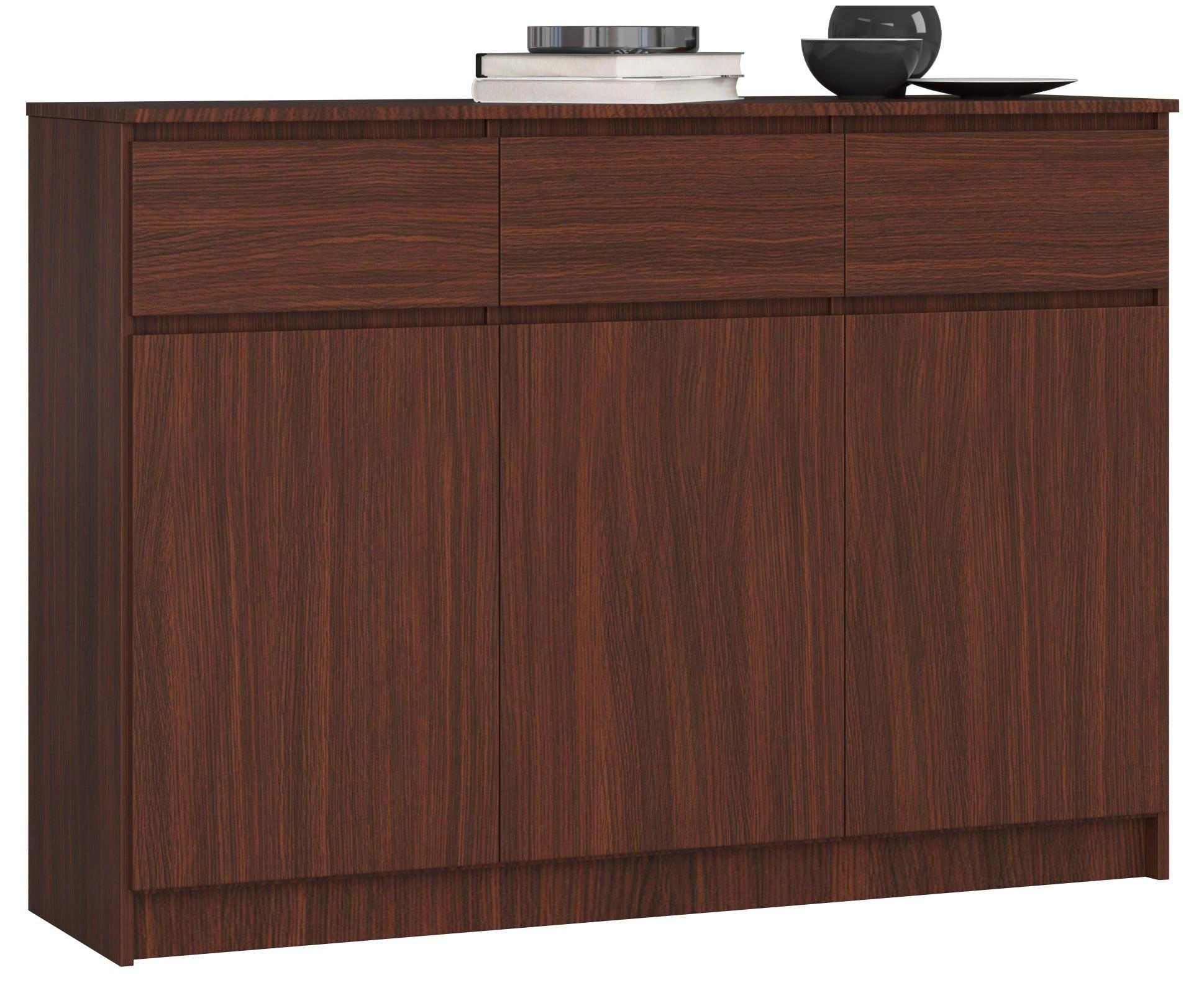 KOMMODE Dunkelbraun 99/138/40 - Dunkelbraun, Holzwerkstoff (138/99/40cm) - RAUMHIRSCH FURNITURE