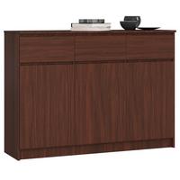 KOMMODE Dunkelbraun 99/138/40 - Dunkelbraun, Holzwerkstoff (138/99/40cm) - RAUMHIRSCH FURNITURE