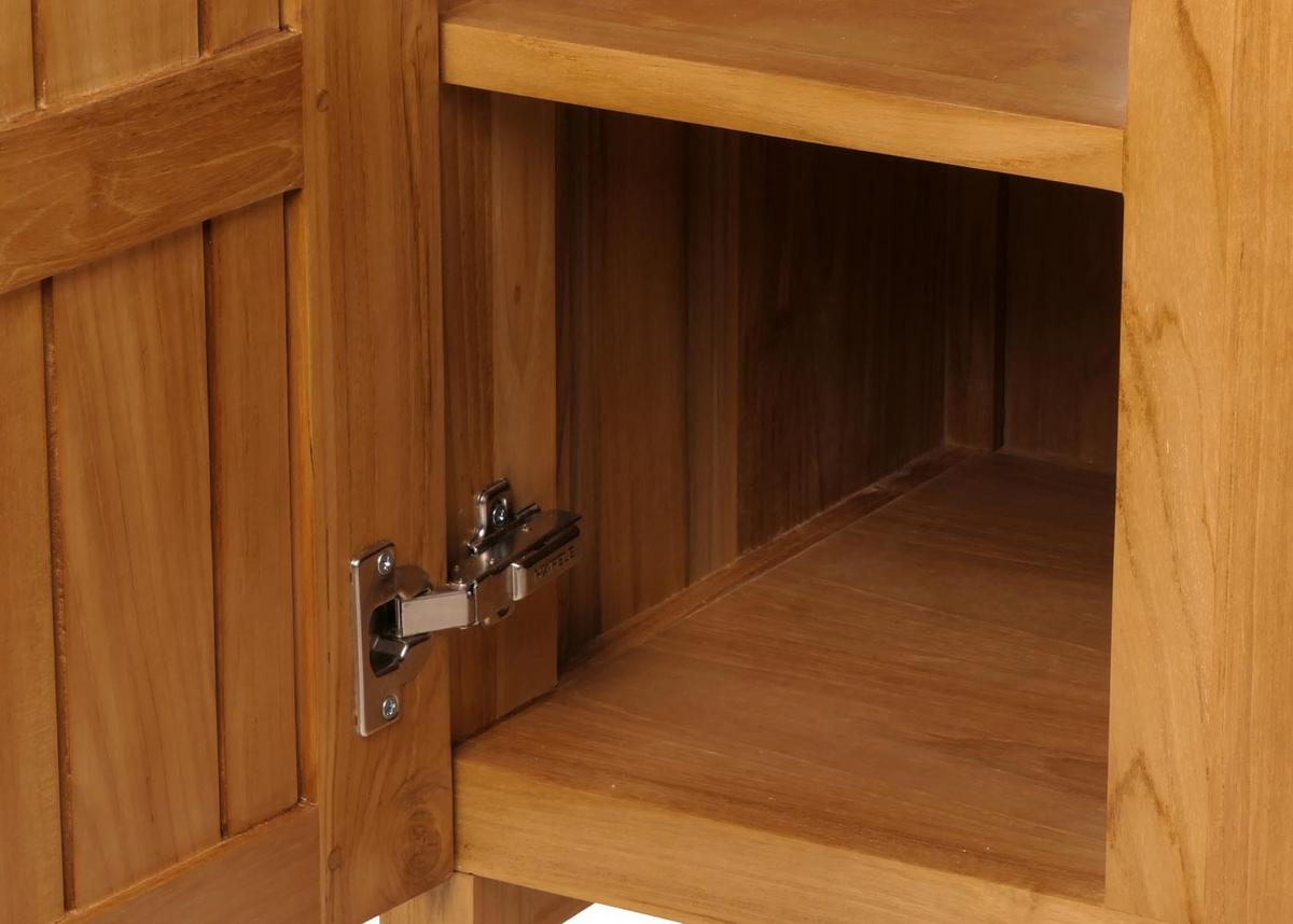 TEAK-WASCHBECKENUNTERSCHRANK Braun - Braun, Holz (106/82/56cm) - MCW