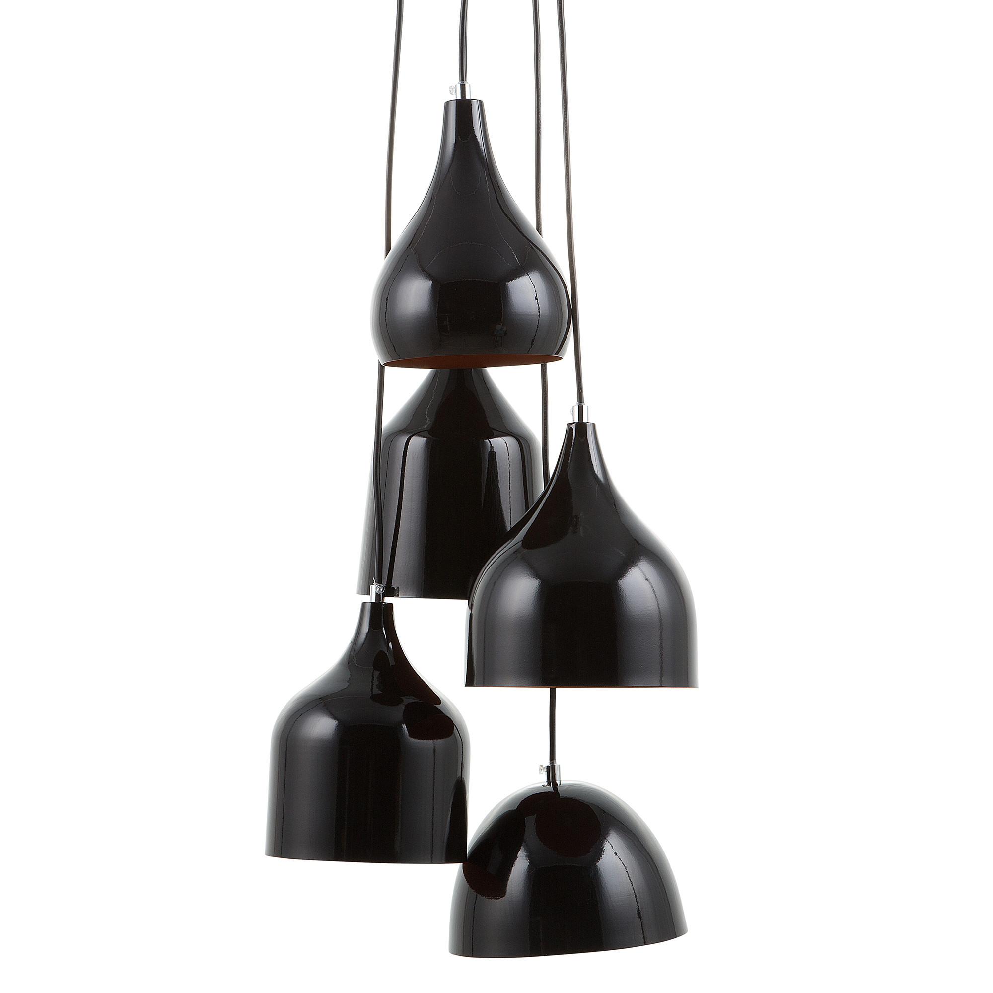HÄNGELEUCHTE Savio 18/18/111 cm - Schwarz, Metall (18/18/111cm) - Beliani
