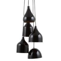 HÄNGELEUCHTE Savio 18/18/111 cm - Schwarz, Metall (18/18/111cm) - Beliani