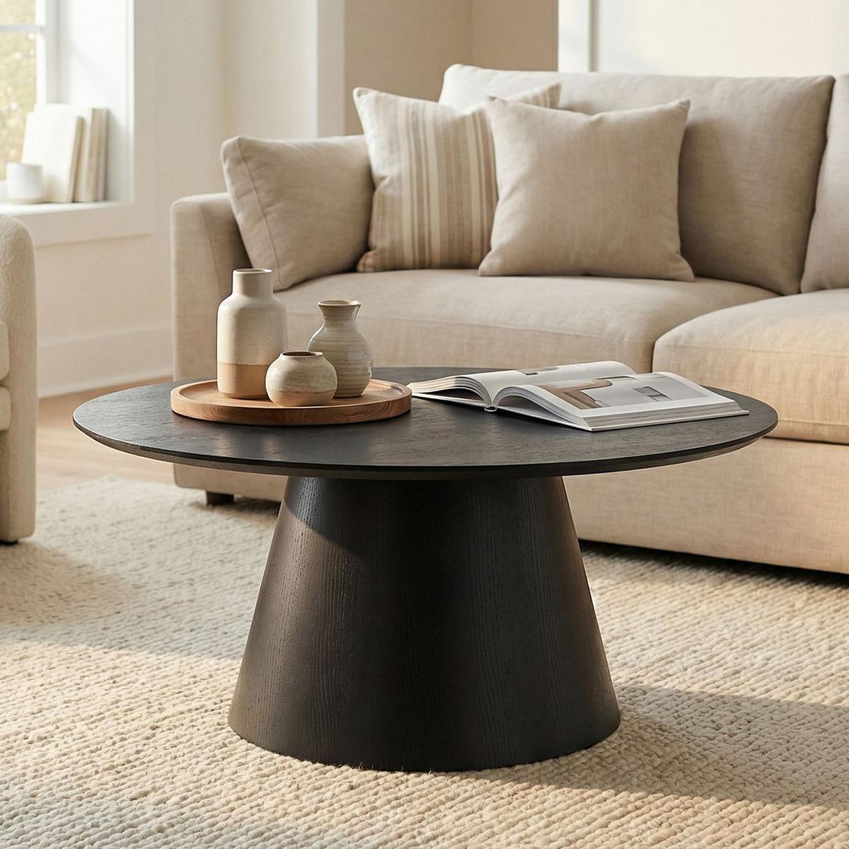 COUCHTISCH RUDA schwarz - Schwarz, Holzwerkstoff (85/85/45cm) - IDIMEX