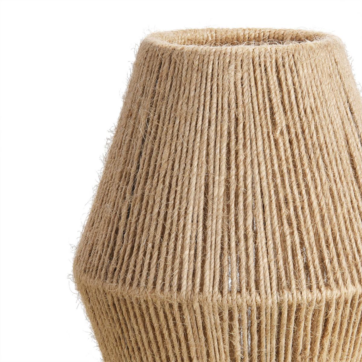 TISCHLEUCHTE Arundel - Naturfarben, Naturmaterialen/Metall (16/16/25cm) - lux.pro