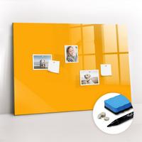 MAGNETTAFEL 100x70 Dunkelgelb schwarzer Marker - Dunkelgelb, Glas (100/0.4/70cm) - TULUP