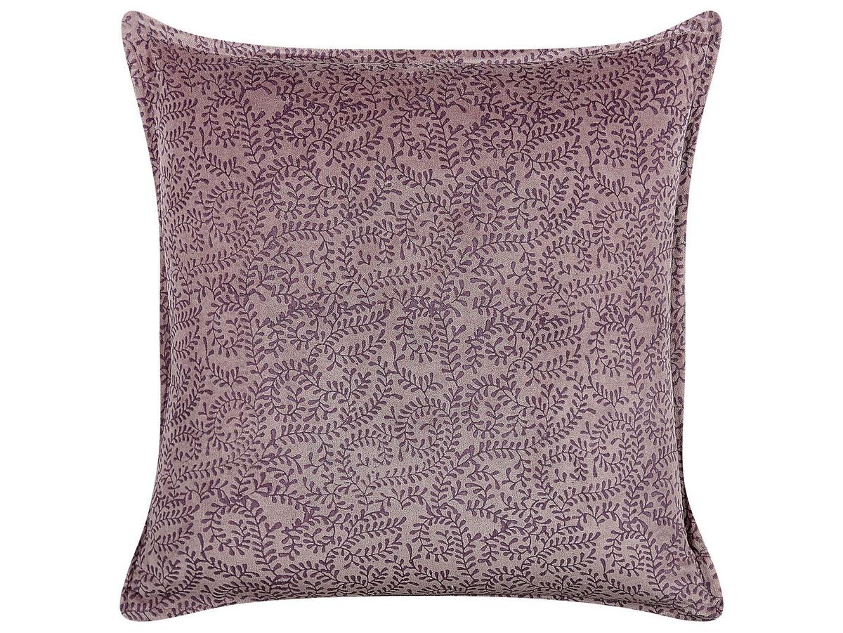 DEKOKISSEN 2er-Set Rosa 45/45 cm Kalmia - Pink, Textil (45/45cm) - Beliani