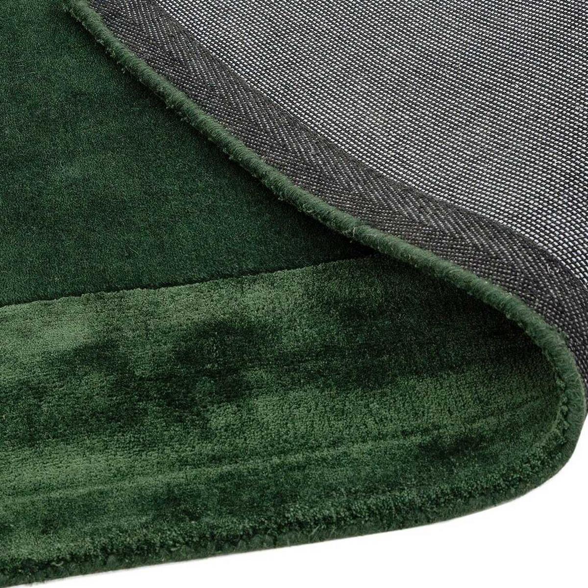 WOLLTEPPICH handgewebt TYNE, mit Bordüre, Grün, 200 x 290 cm - Grün, Textil (200/290cm) - KADIMA DESIGN